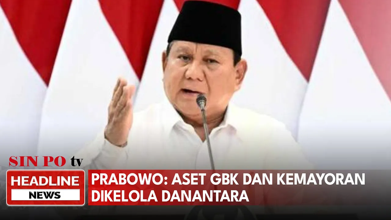 Prabowo: Aset GBK Dan Kemayoran Dikelola Danantara