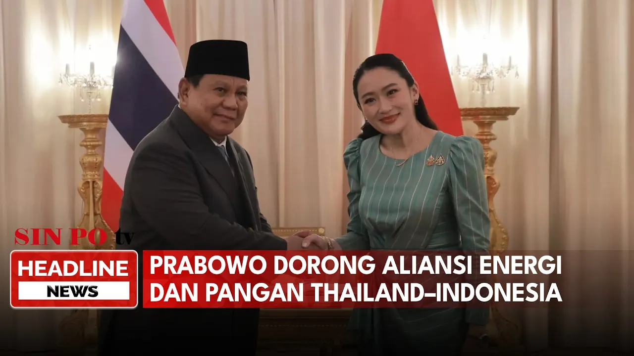Prabowo Dorong Aliansi Energi dan Pangan Thailand–Indonesia