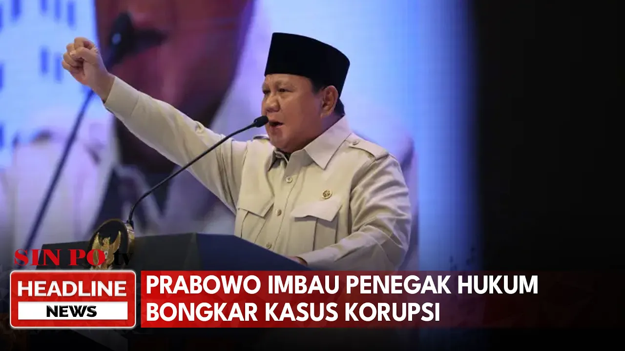 Prabowo Imbau Seluruh Aparat Penegak Hukum Teguh Bongkar Kasus Korupsi