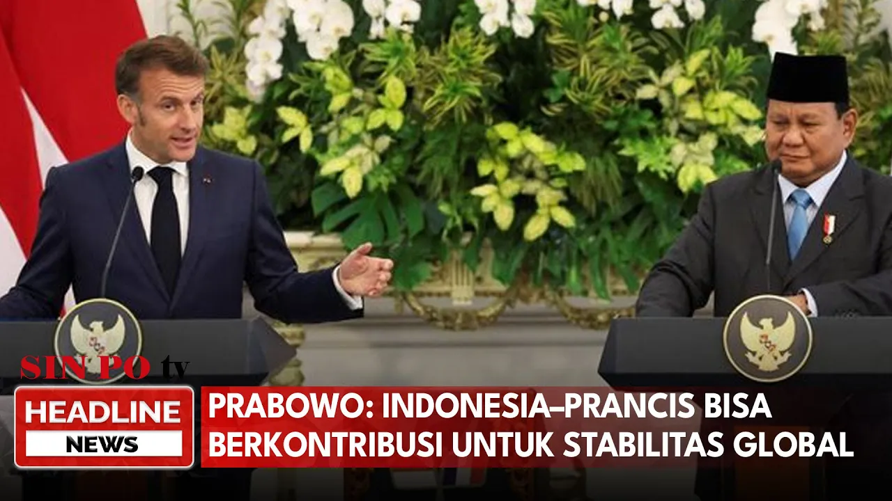 Prabowo: Indonesia–Prancis Bisa Berkontribusi untuk Stabilitas Global