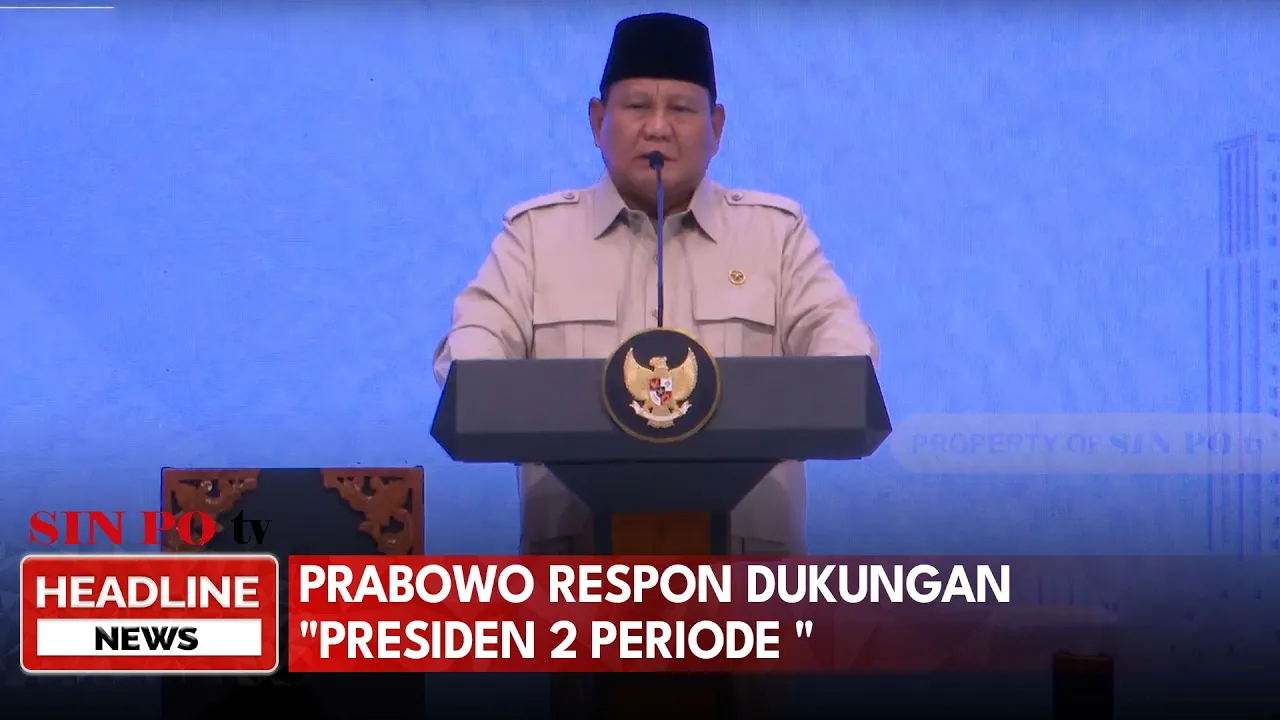 Prabowo Respon Dukungan "Presiden 2 Periode "