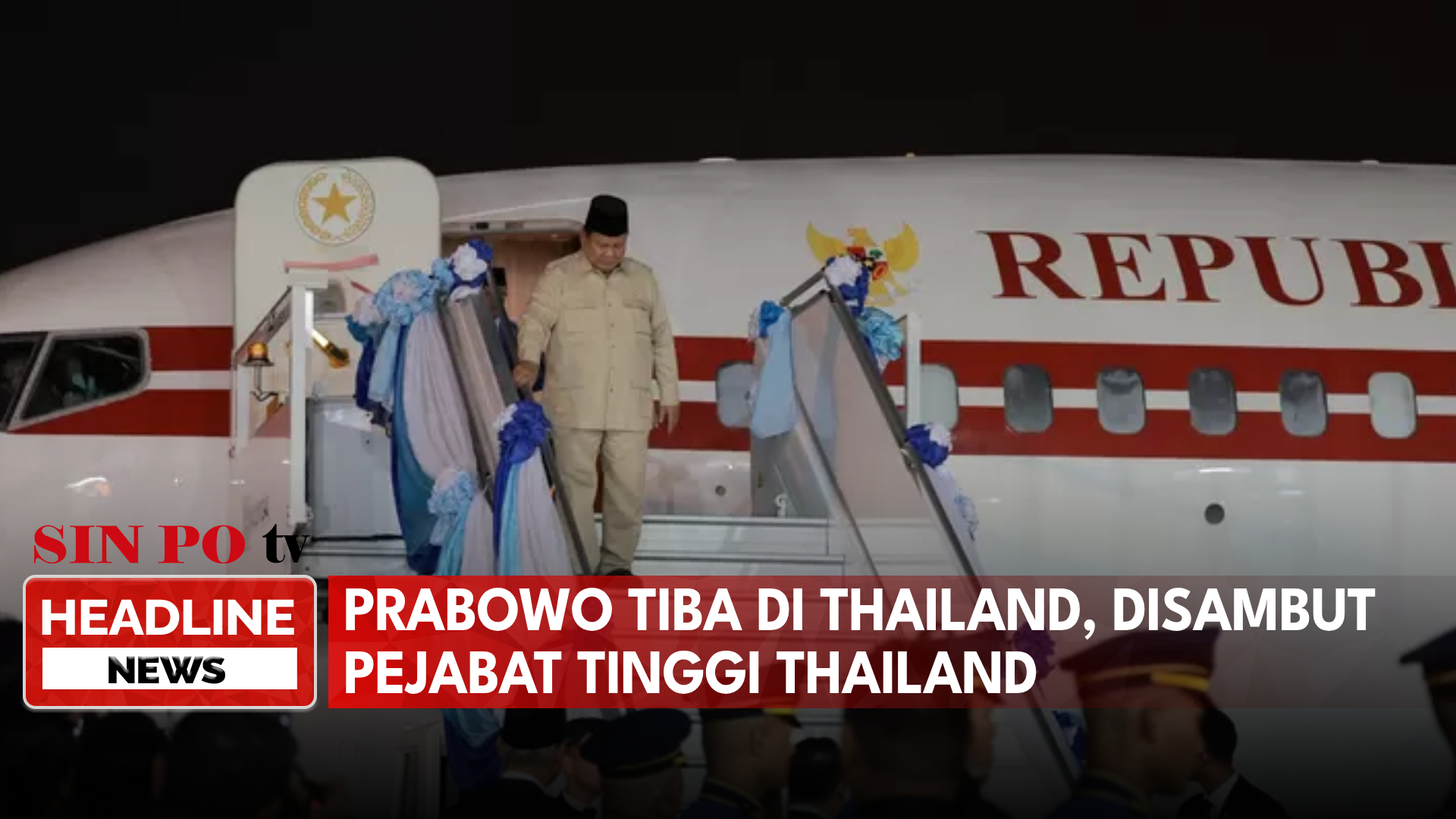 Prabowo Tiba Di Thailand, Disambut Pejabat Tinggi Thailand