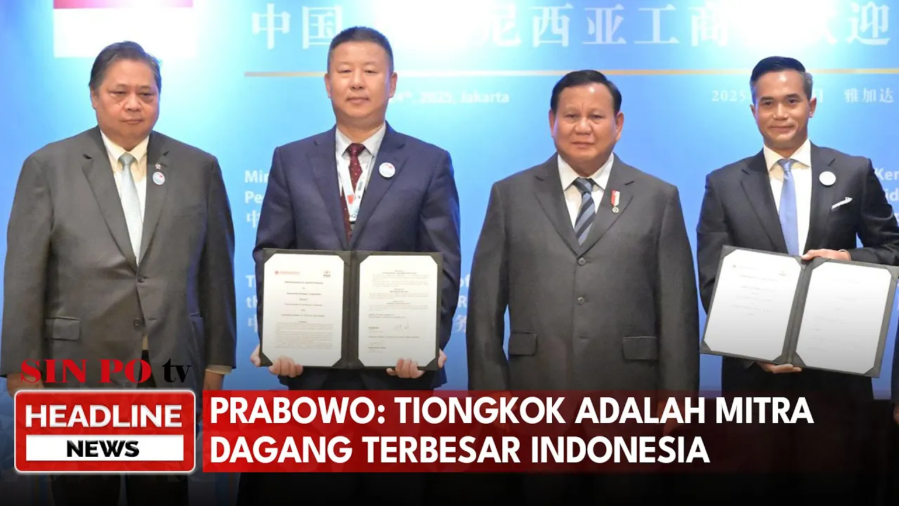 Prabowo: Tiongkok adalah Mitra Dagang Terbesar Indonesia