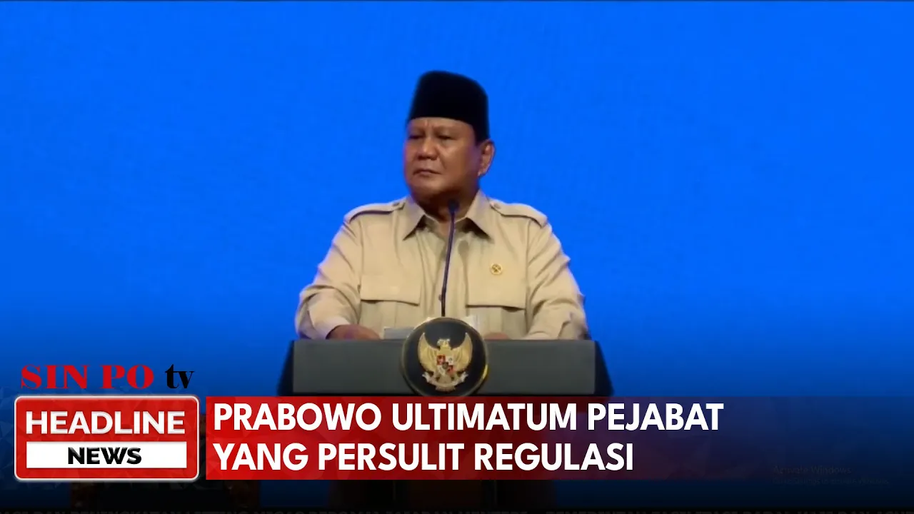 Prabowo Ultimatum Pejabat Yang Persulit Regulasi