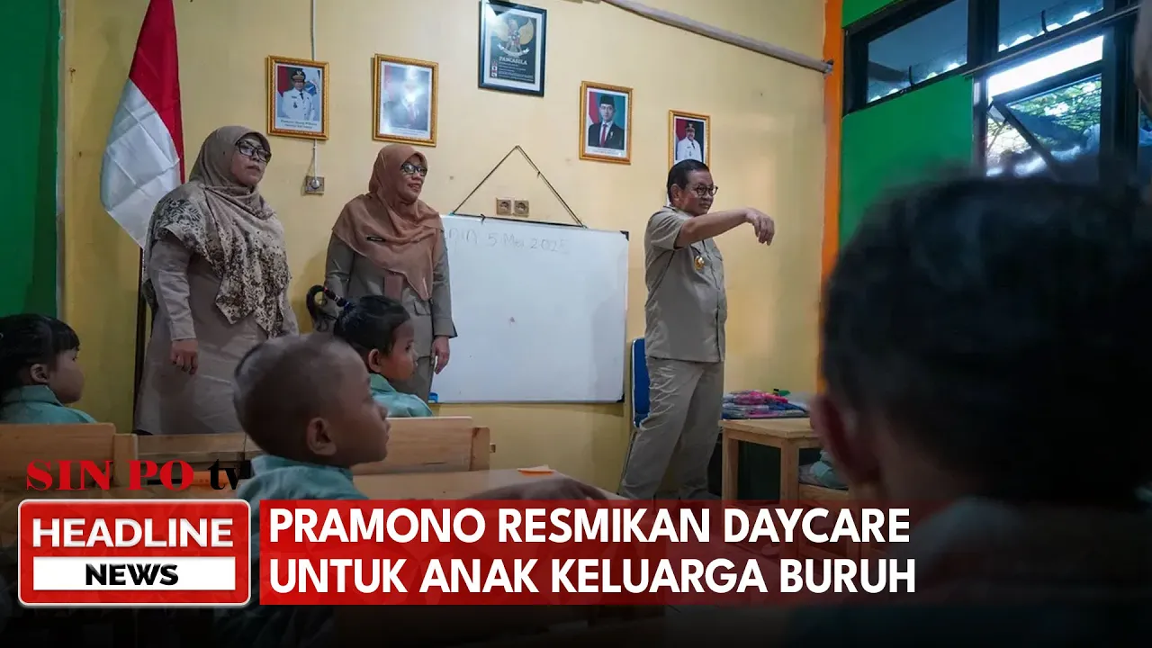 Pramono Resmikan Daycare Untuk Anak Keluarga Buruh