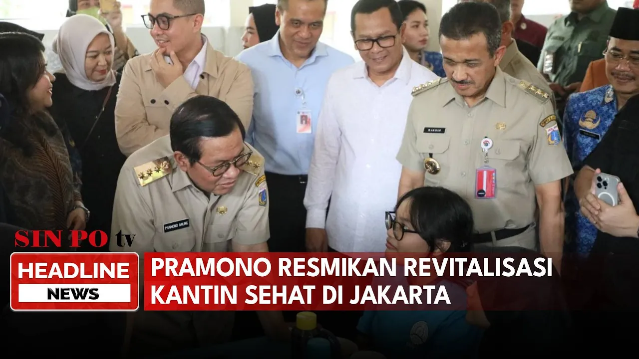 Pramono Resmikan Revitalisasi Kantin Sehat di Jakarta