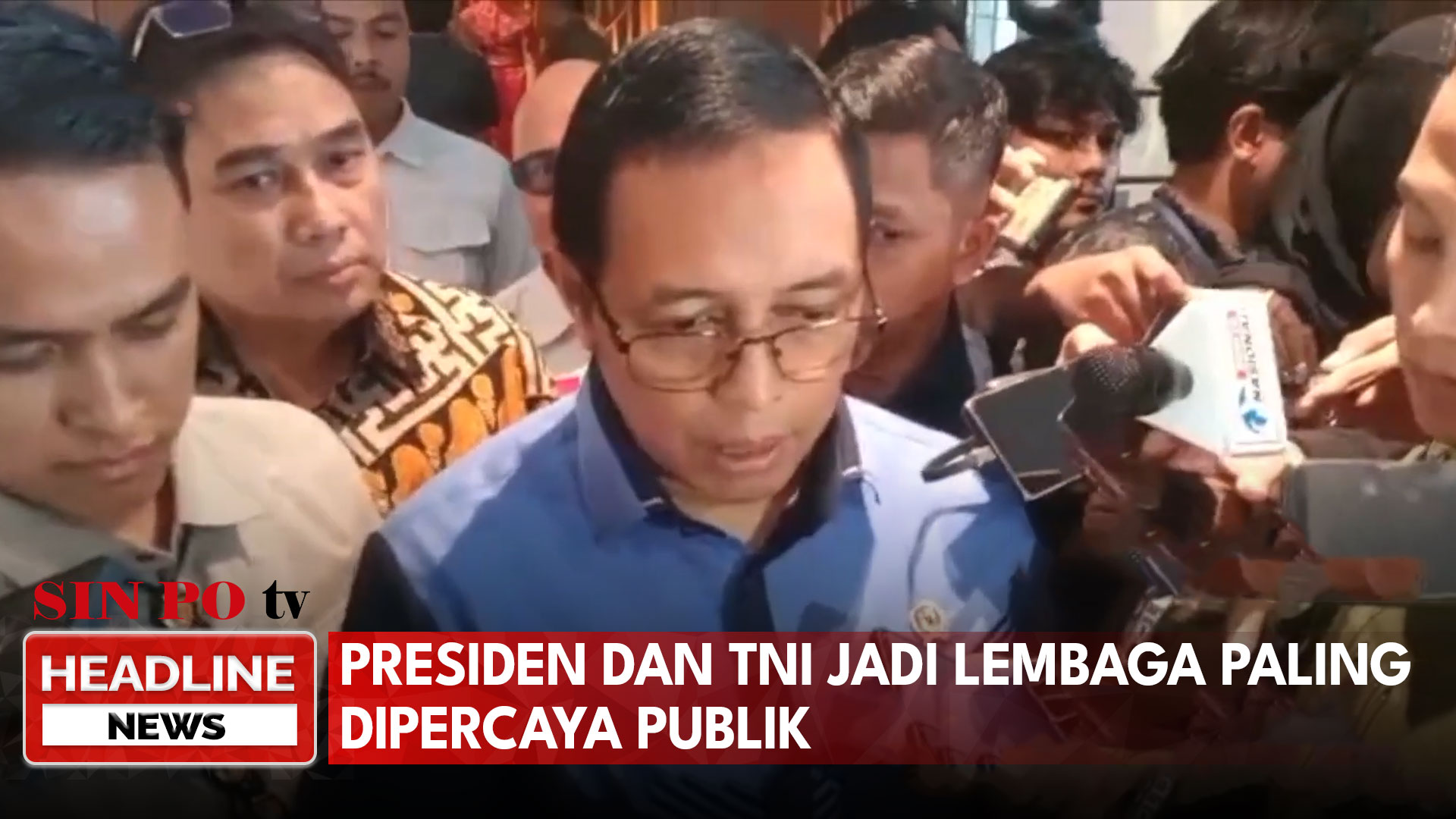 Presiden Dan TNI Jadi Lembaga Paling Dipercaya Publik