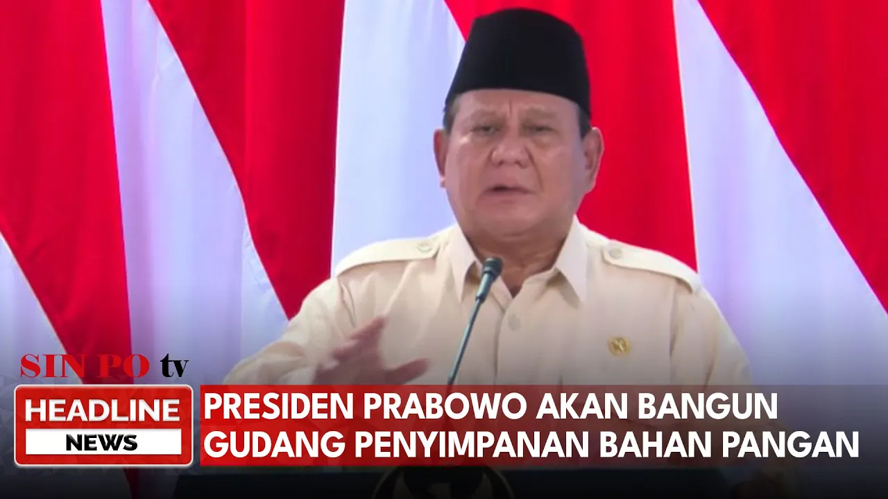 Presiden Prabowo Akan Bangun Gudang Penyimpanan Bahan Pangan