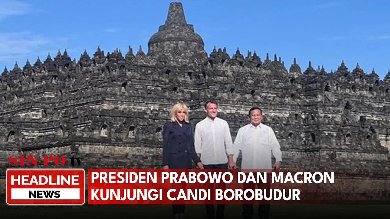 Presiden Prabowo Dan Macron Kunjungi Candi Borobudur