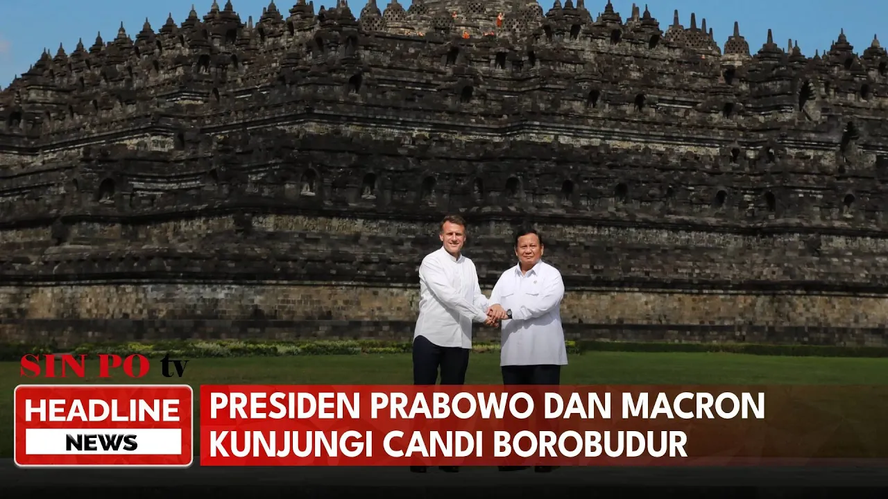 Presiden Prabowo Dan Macron Kunjungi Candi Borobudur