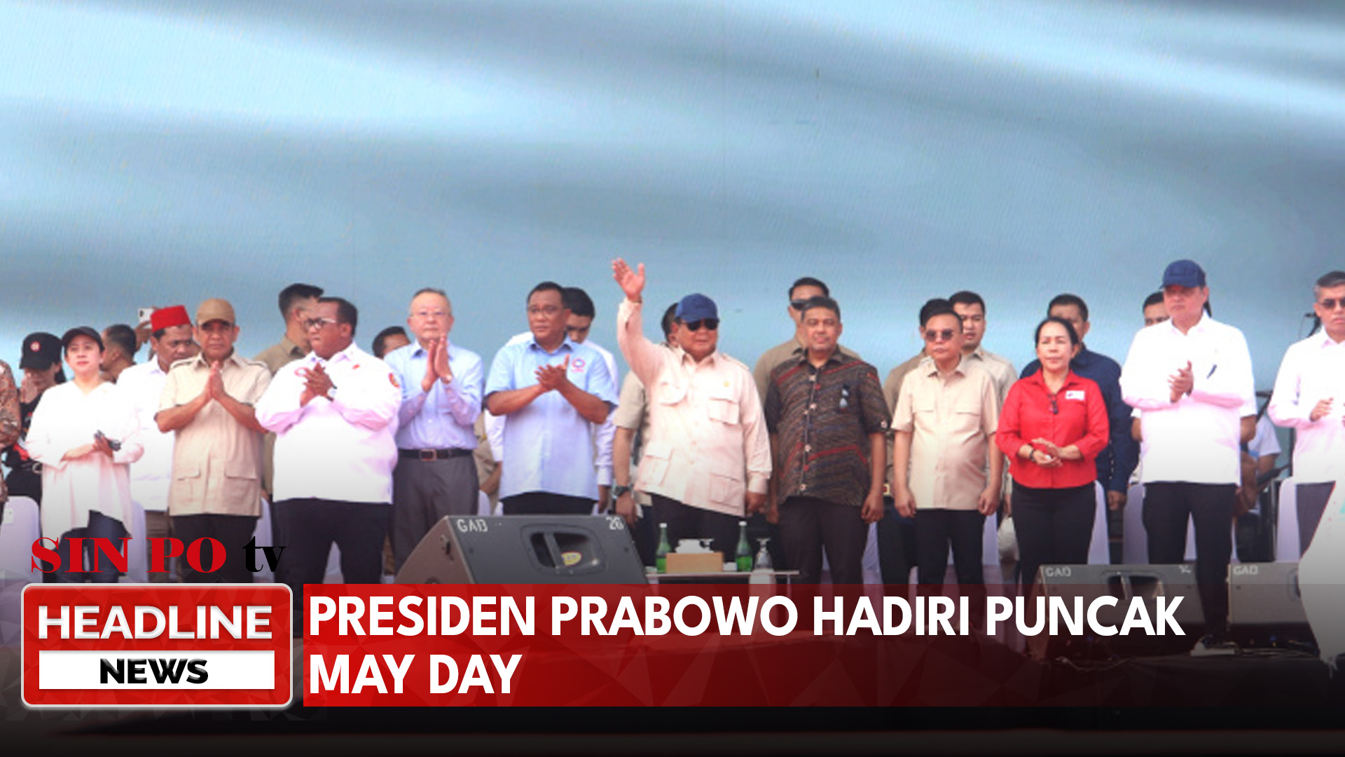 Presiden Prabowo Hadiri Puncak May Day