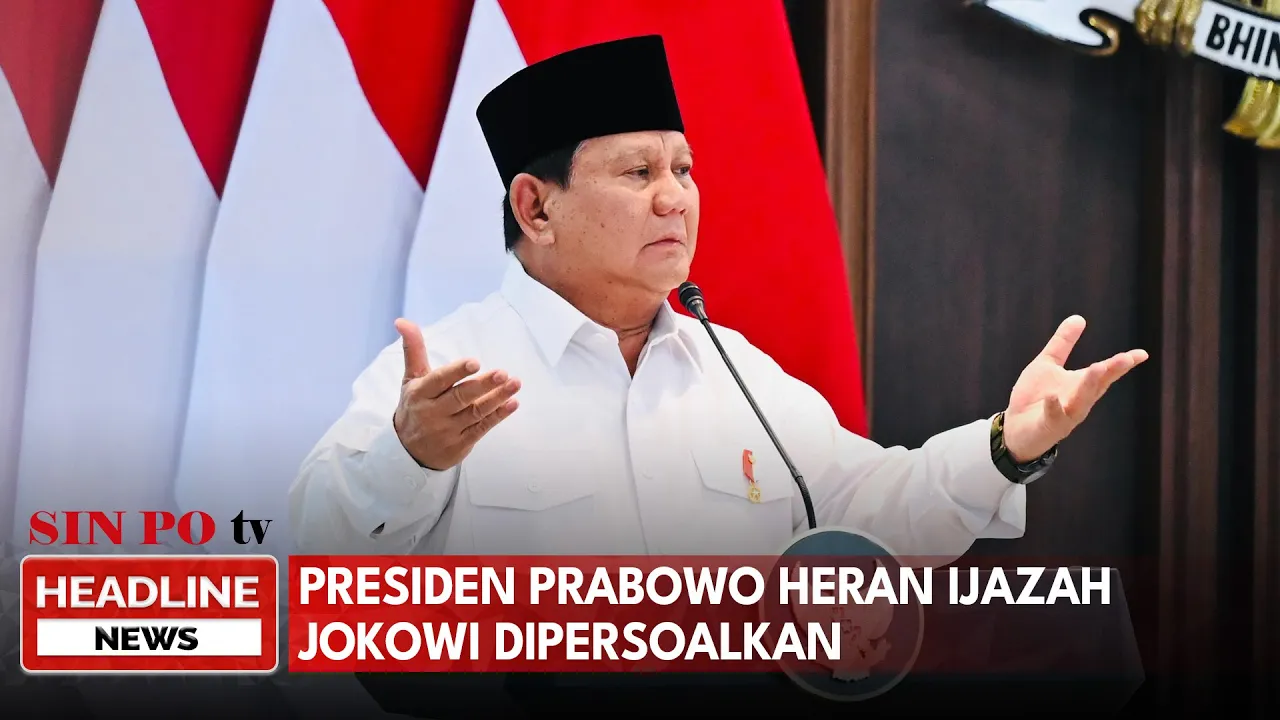 Presiden Prabowo Heran Ijazah Jokowi Dipersoalkan