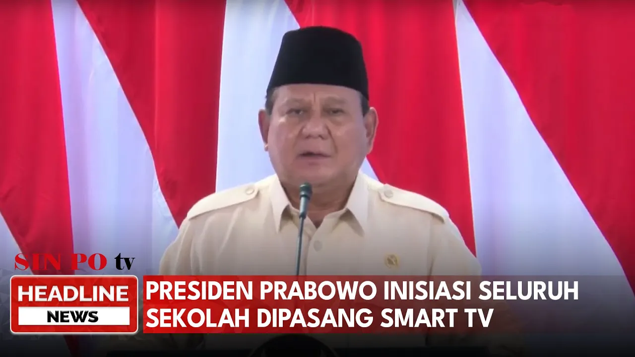 Presiden Prabowo Inisiasi Seluruh Sekolah Dipasang Smart TV