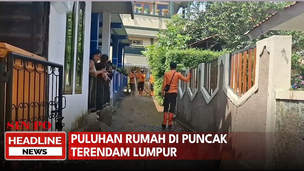 Puluhan Rumah di Puncak Terendam Lumpur