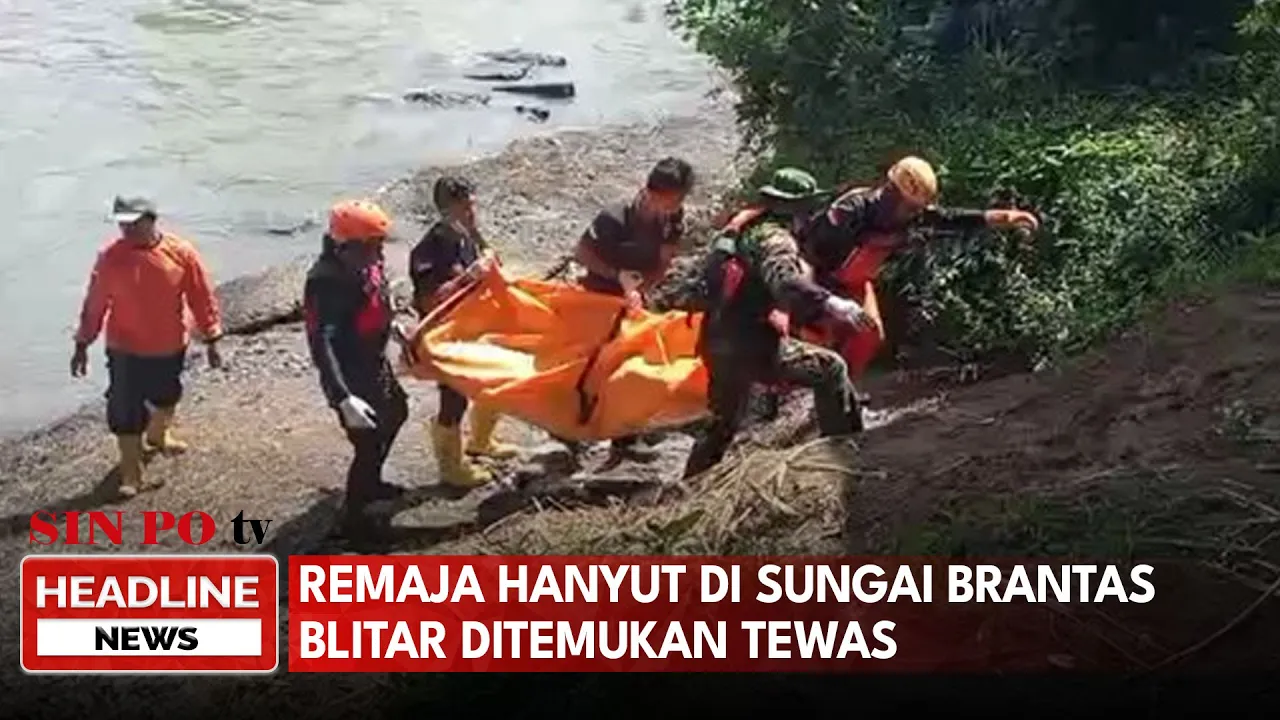 Remaja Hanyut di Sungai Brantas Blitar Ditemukan Tewas