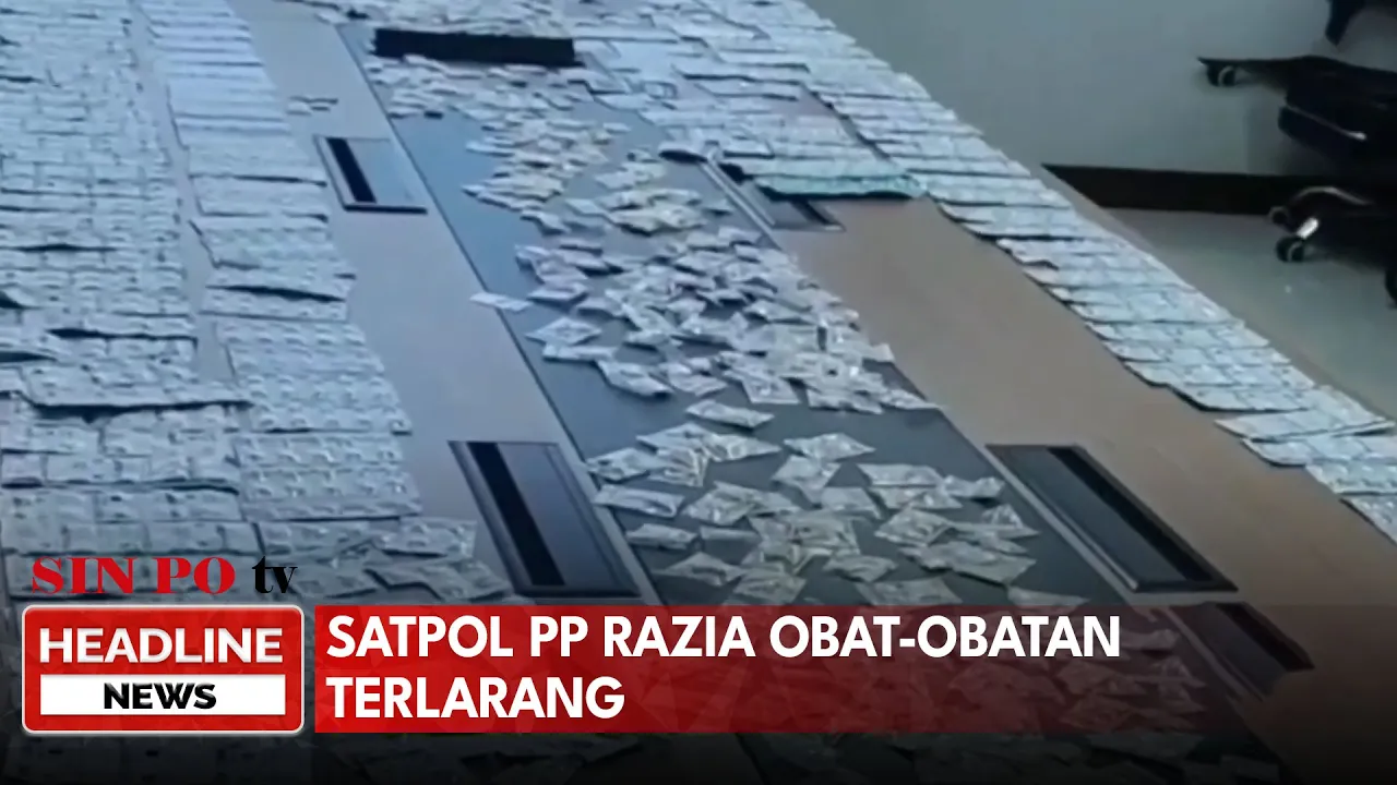 Satpol PP Razia Obat-Obatan Terlarang