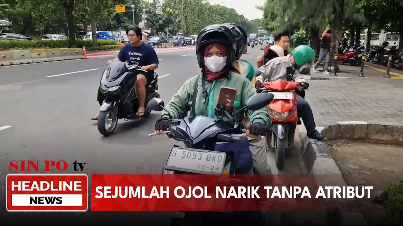 Sejumlah Ojol Narik Tanpa Atribut