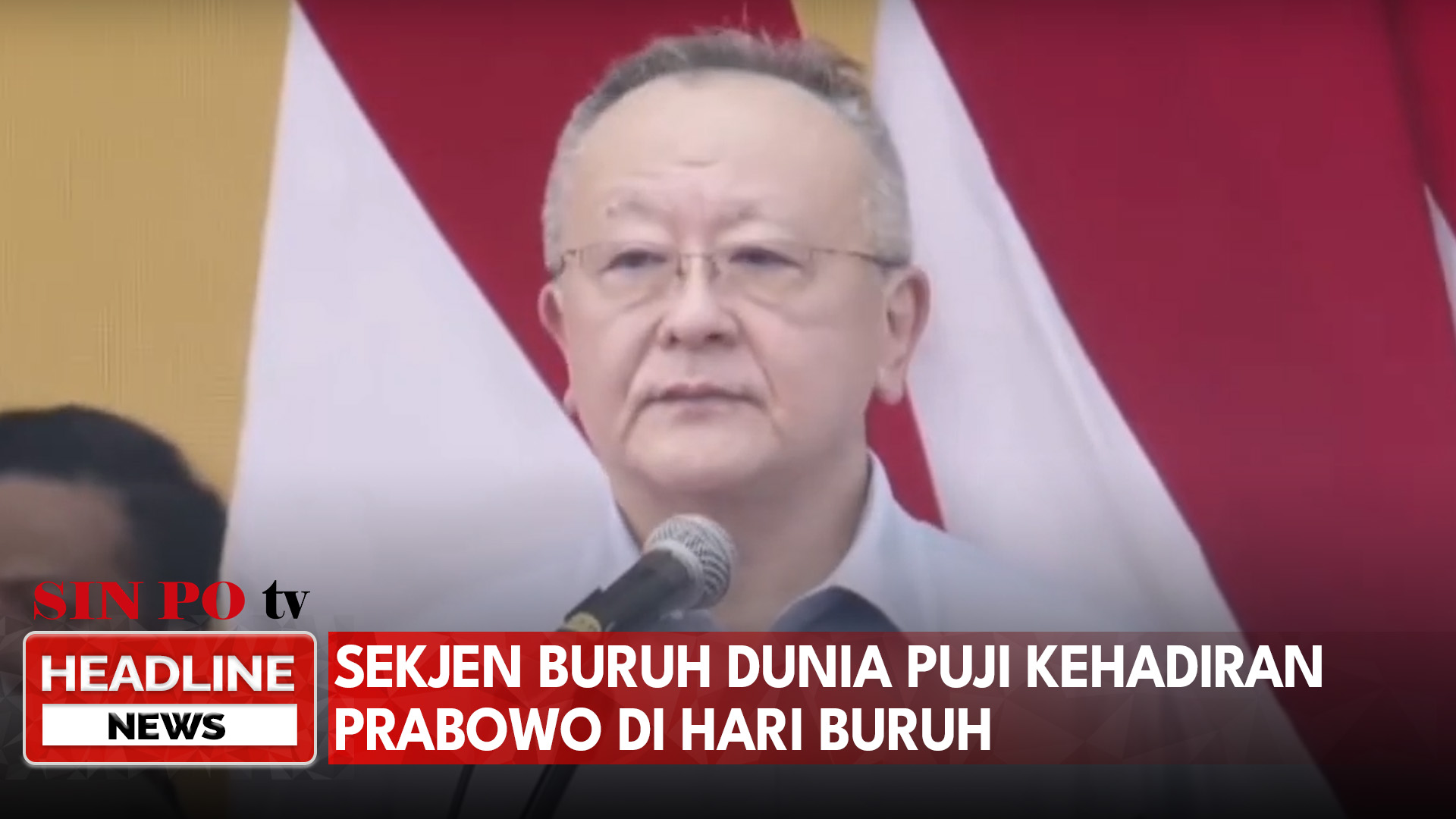 Sekjen Buruh Dunia Puji Kehadiran Prabowo Di Hari Buruh