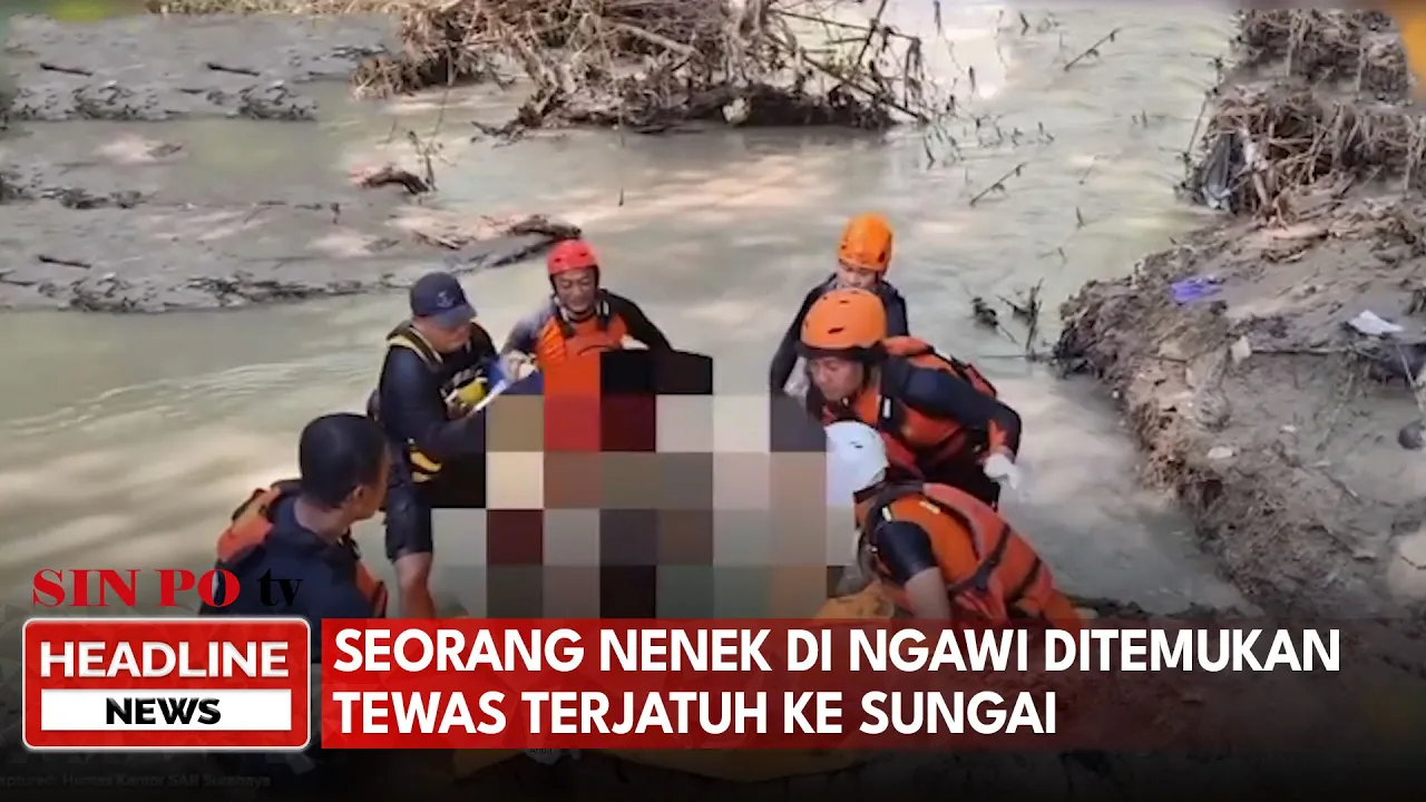 Seorang Nenek di Ngawi Ditemukan Tewas Terjatuh ke Sungai