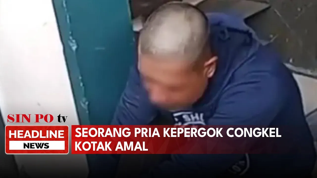 Seorang Pria Kepergok Congkel Kotak Amal