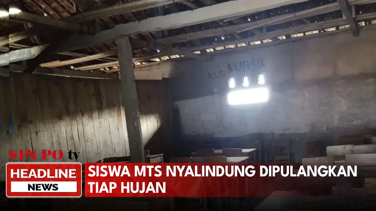 Siswa MTs Nyalindung Dipulangkan Tiap Hujan