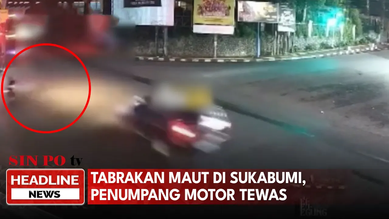 Tabrakan Maut di Sukabumi, Penumpang Motor Tewas