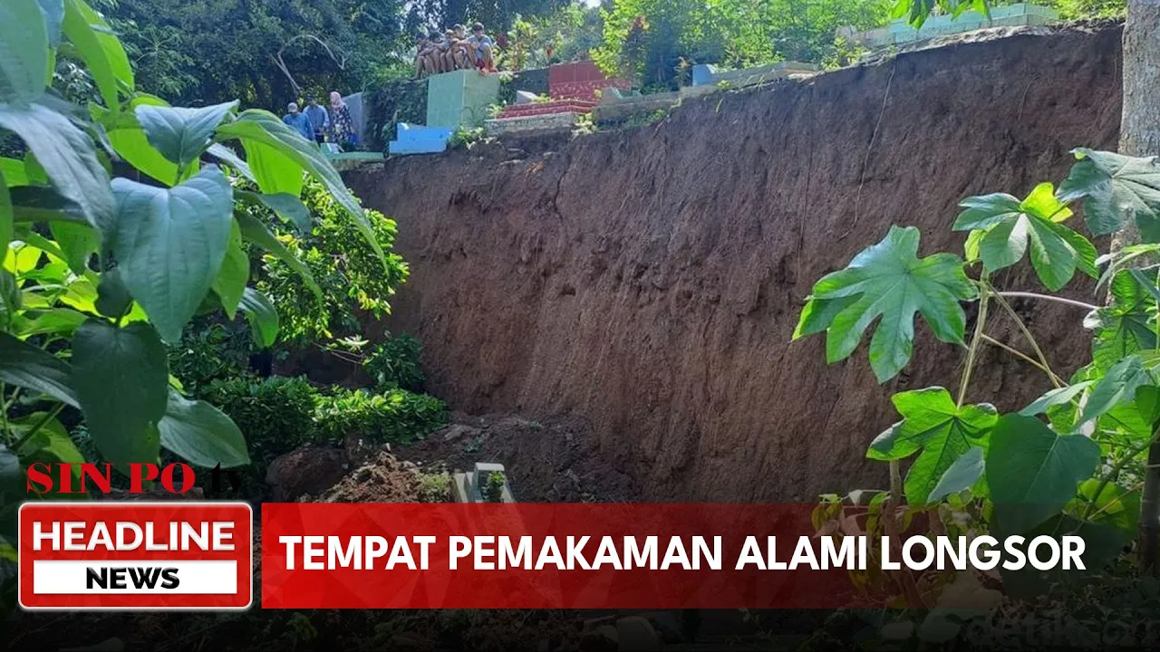 Tempat Pemakaman Alami Longsor