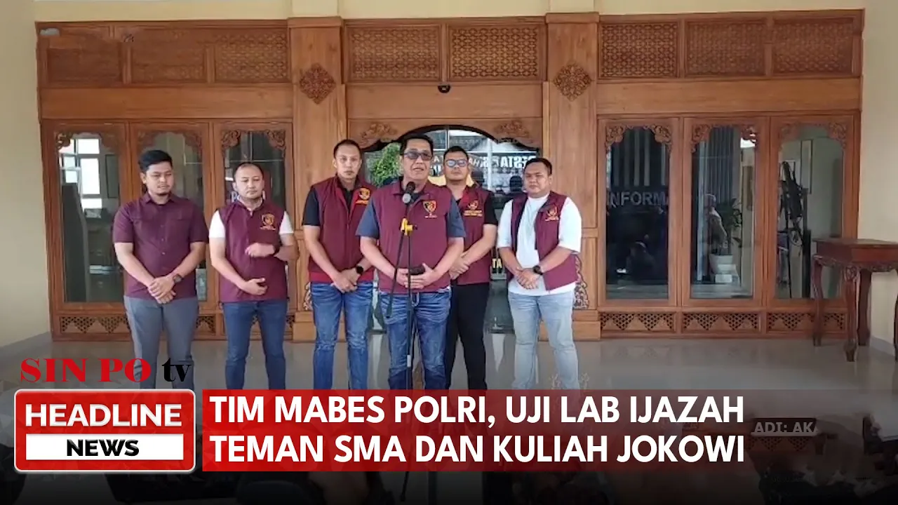 Tim Mabes Polri, Uji Lab Ijazah Teman SMA Dan Kuliah Jokowi