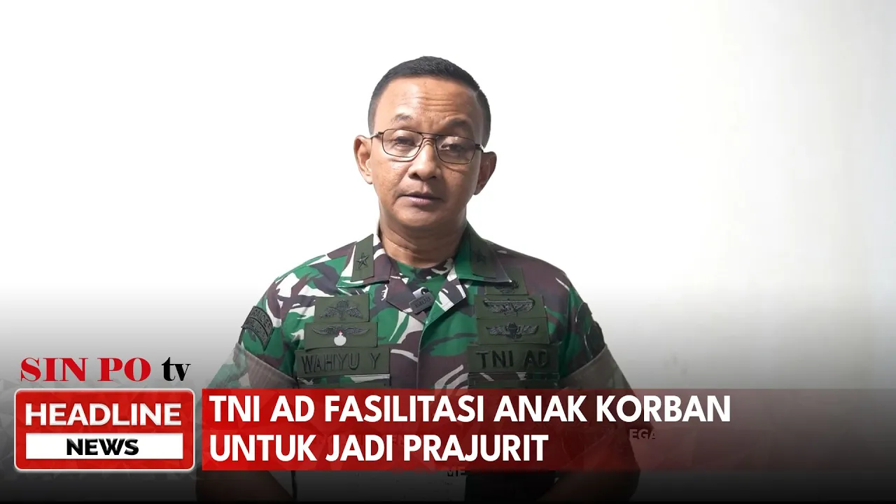 TNI AD Fasilitasi Anak Korban untuk Jadi Prajurit