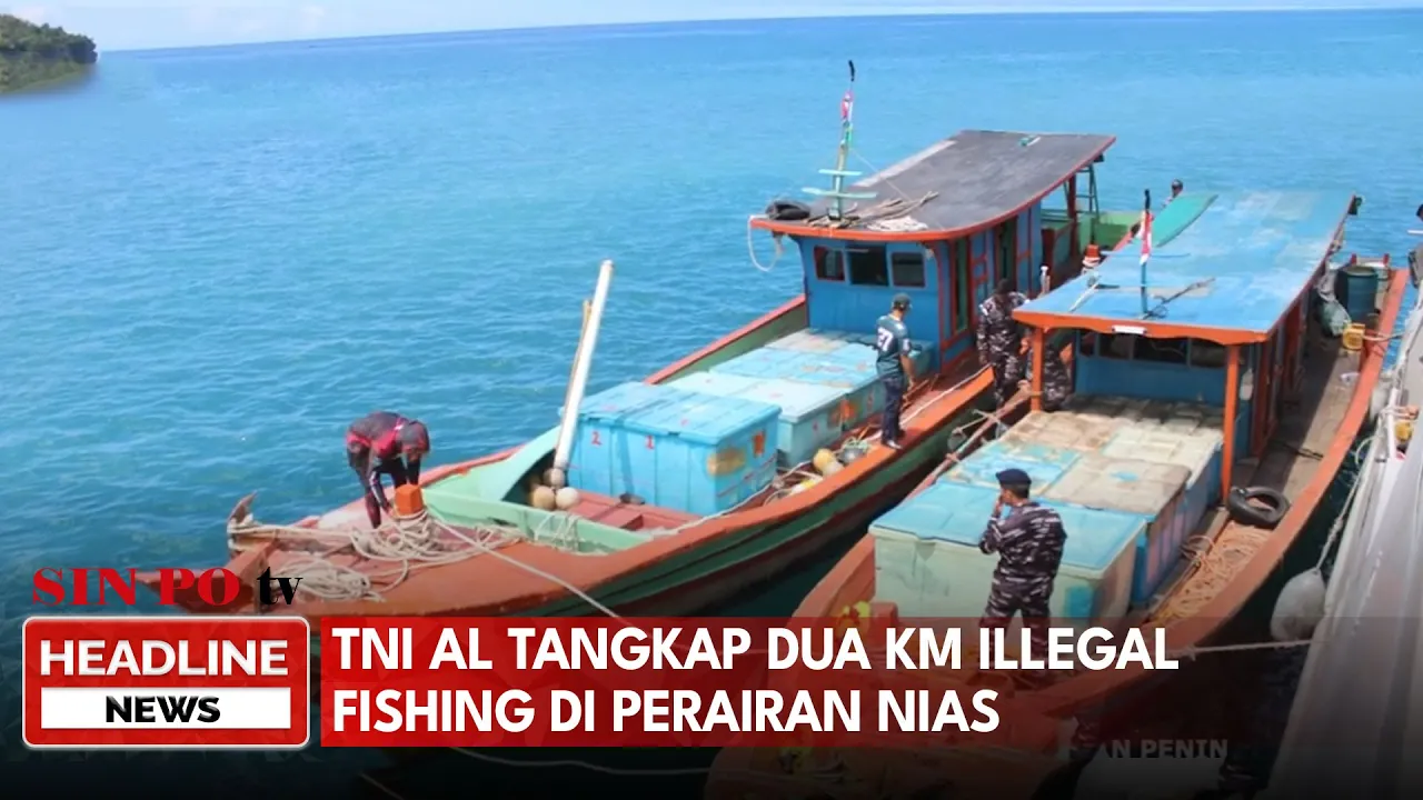 TNI AL Tangkap 2 KM Illegal Fishing di Perairan Nias