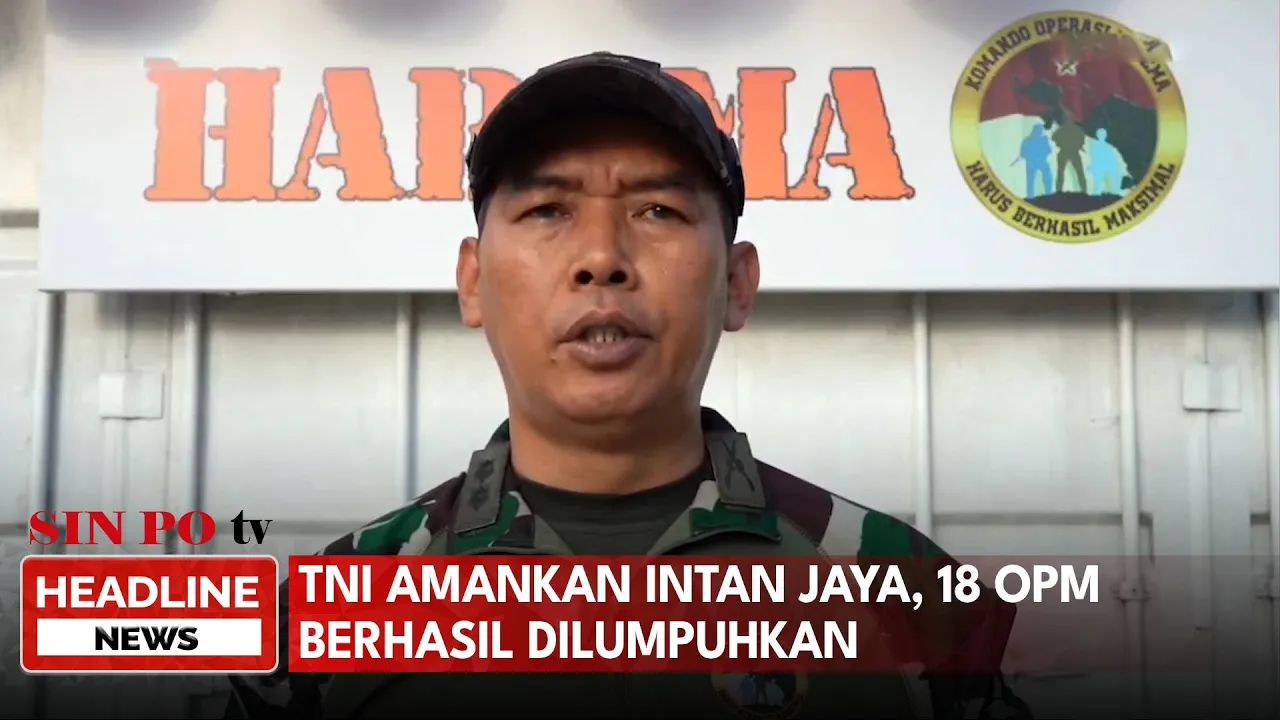 TNI Amankan Intan Jaya, 18 OPM Berhasil Dilumpuhkan