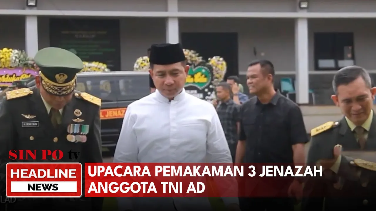 Upacara Pemakaman 3 Jenazah Anggota TNI AD