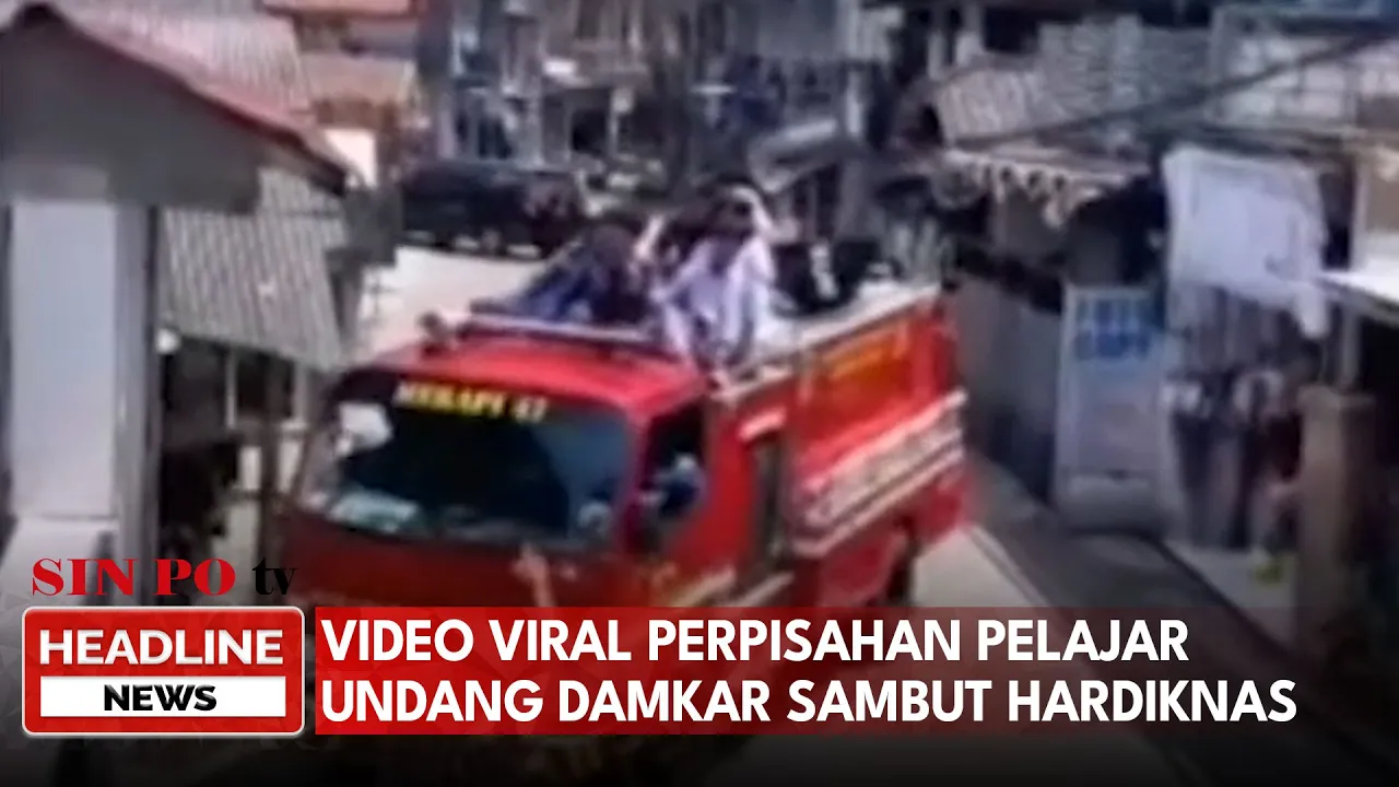 Video Viral Perpisahan Pelajar Undang Damkar Sambut Hardiknas