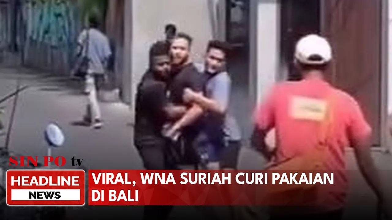 Viral, WNA Suriah Curi Pakaian di Bali