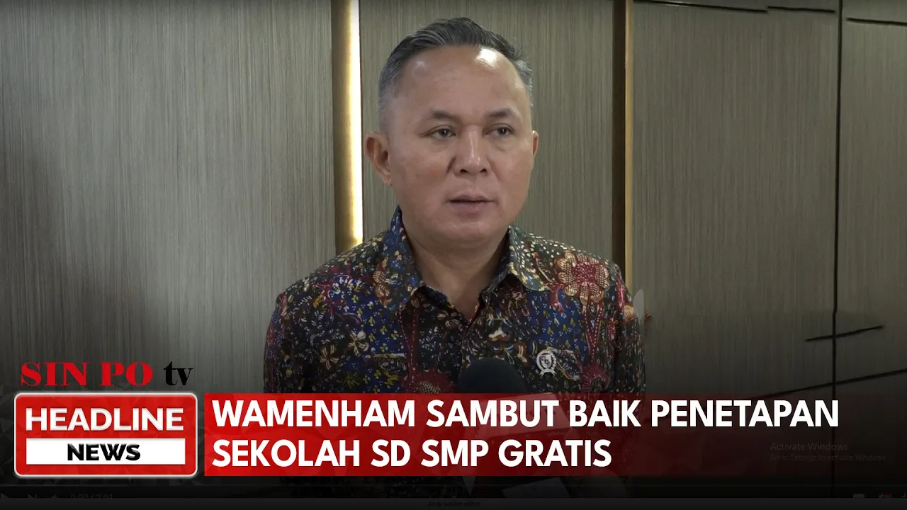 WamenHAM Sambut Baik Penetapan Sekolah SD-SMP Gratis