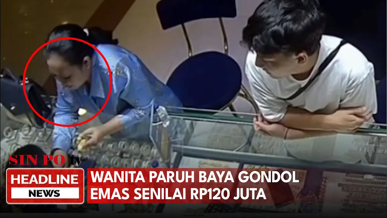 Wanita Paruh Baya Gondol Emas Senilai Rp 120 Juta