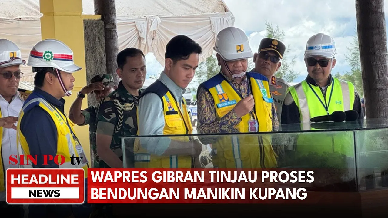 Wapres Gibran Tinjau Proses Bendungan Manikin Kupang