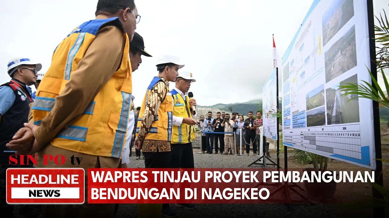 Wapres Tinjau Proyek Pembangunan Bendungan Di Nagekeo