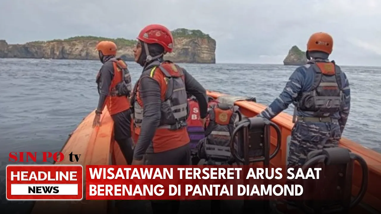 Wisatawan Terseret Arus saat Berenang di Pantai Diamond