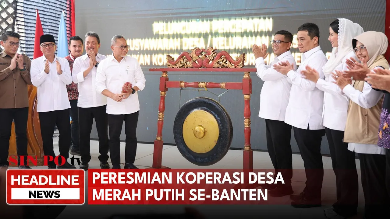 Zulkifli Hasan Resmikan Koperasi Desa Merah Putih di Banten, Program Sejarah Pertama di Indonesia