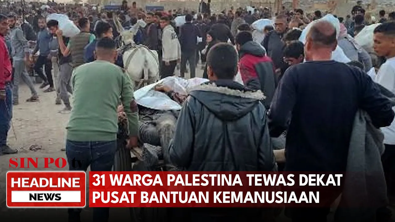 31 Warga Palestina Tewas Dekat Pusat Bantuan Kemanusiaan