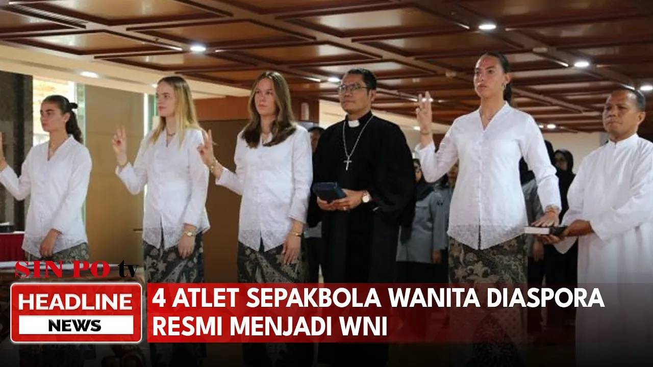 4 Atlet Sepakbola Wanita Diaspora Resmi Menjadi WNI