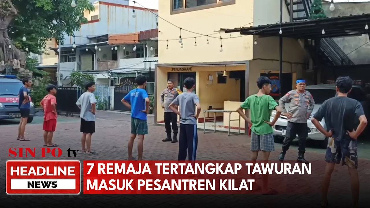 7 Remaja Tertangkap Tawuran Masuk Pesantren Kilat