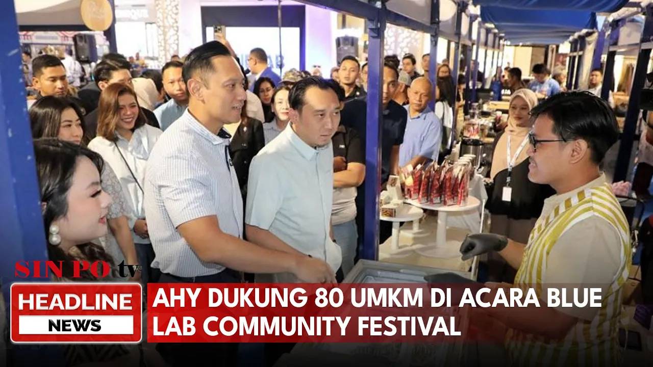 AHY Dukung 80 UMKM Di Acara Blue Lab Community Festival