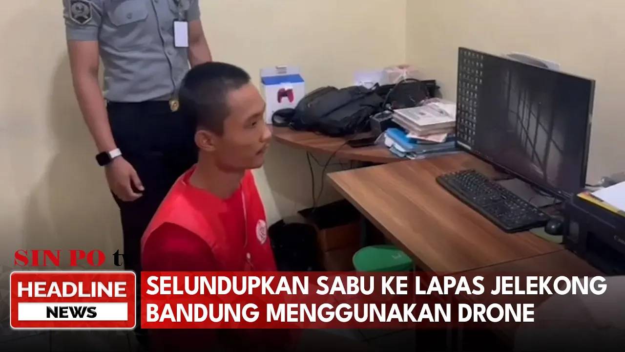 Aksi Nekat, Selundupkan Sabu Ke Lapas Jelekong Bandung Menggunakan Drone