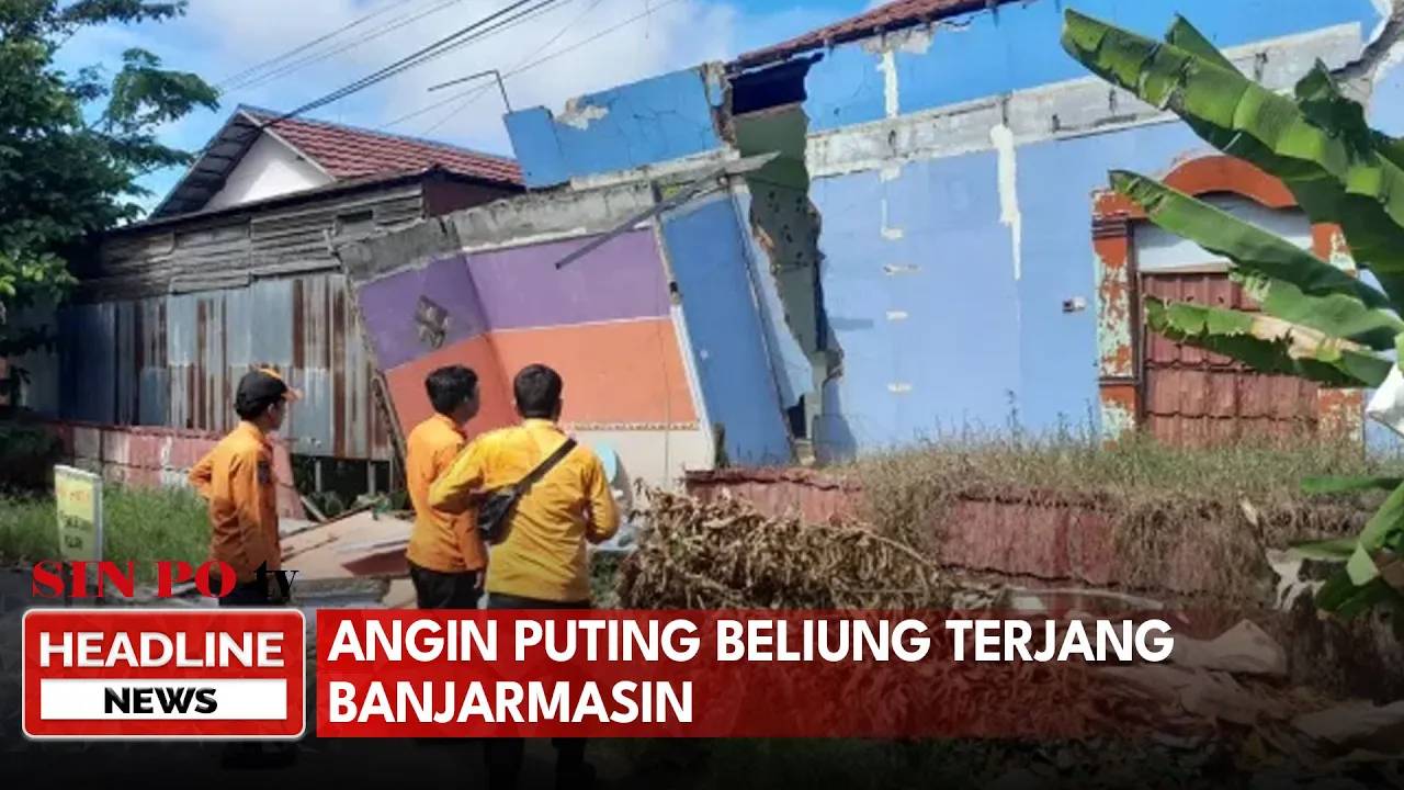 Angin Puting Beliung Terjang Banjarmasin