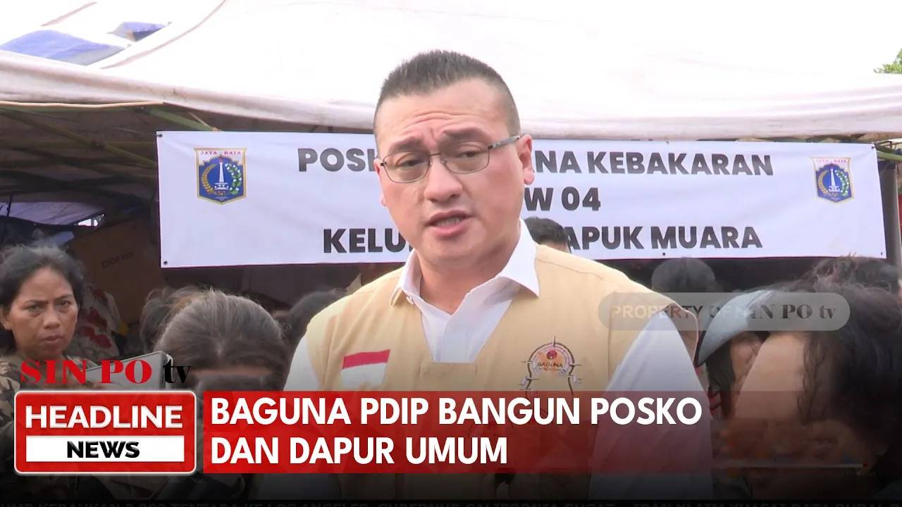 Baguna PDIP Bangun Posko Dan Dapur Umum