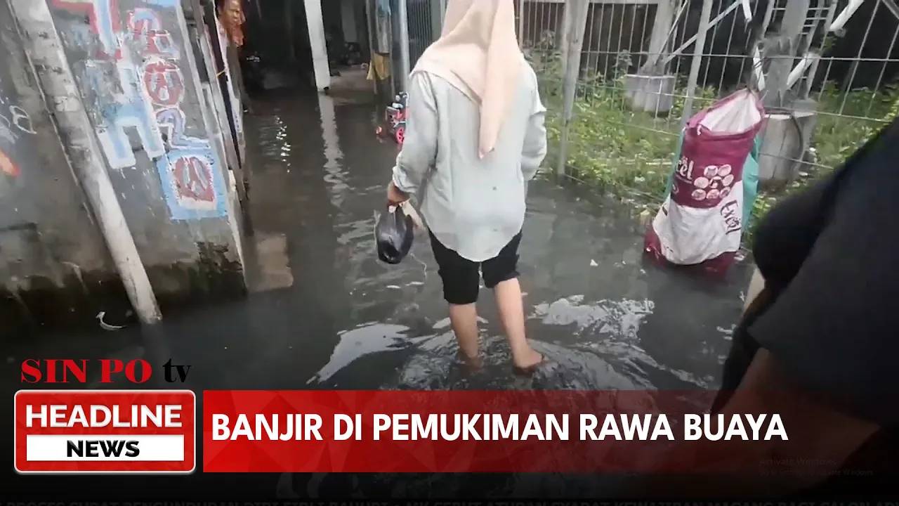 Banjir Di Pemukiman Rawa Buaya