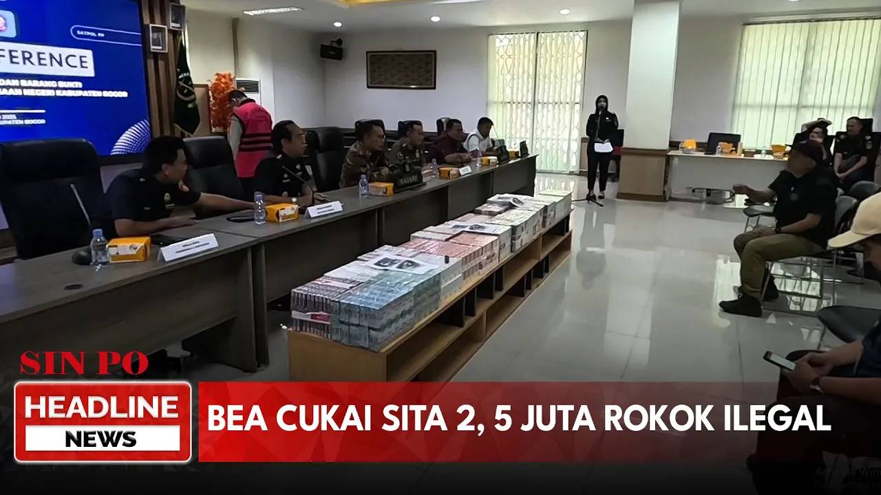 Bea Cukai Sita 2,5 Juta Rokok Ilegal