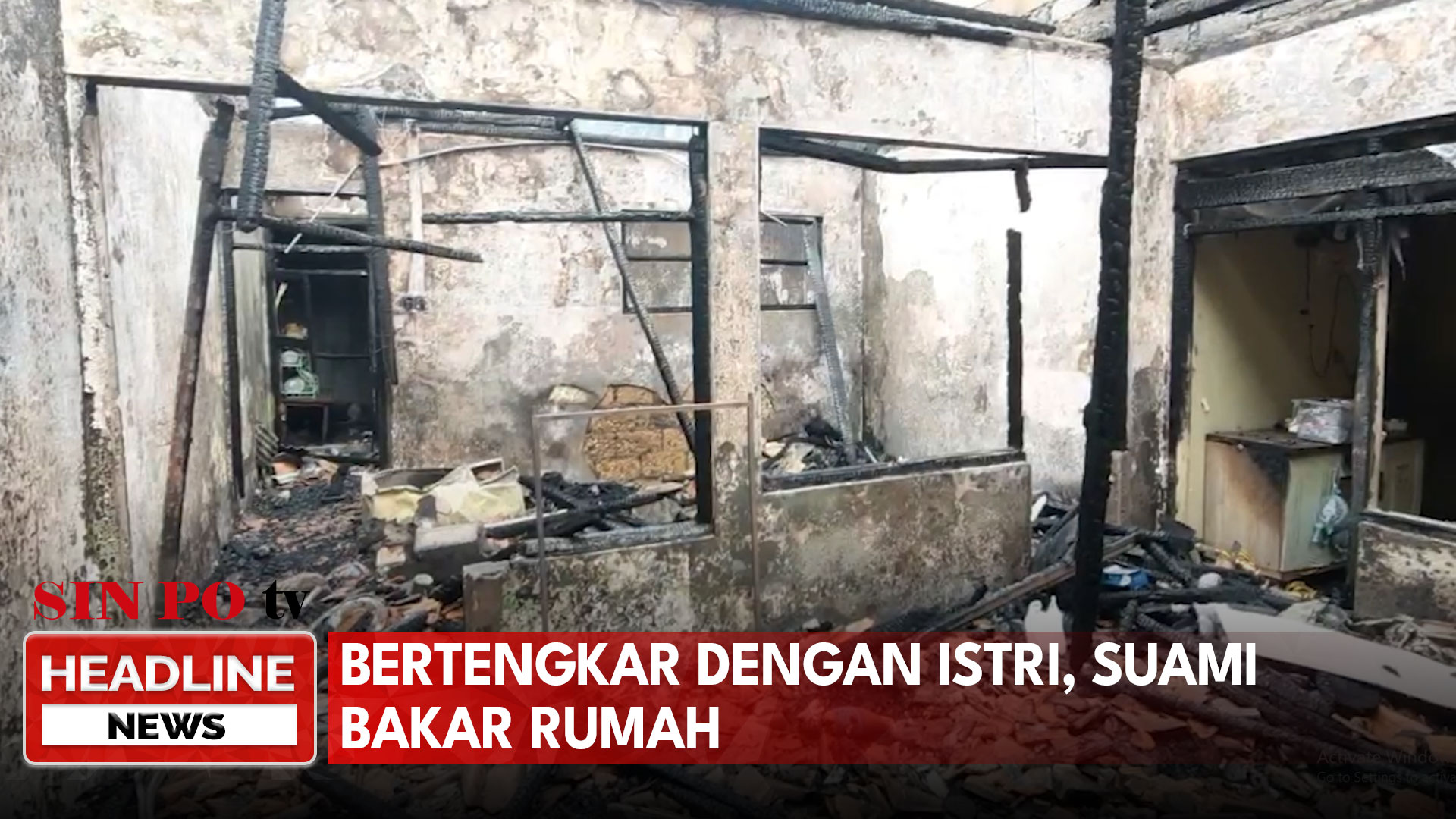 Bertengkar Dengan Istri, Suami Bakar Rumah